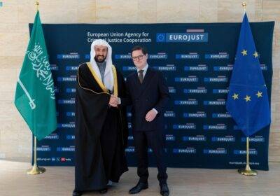 لاهاي.. وزير العدل يبحث تعزيز التعاون مع رئيس "اليوروجست"
